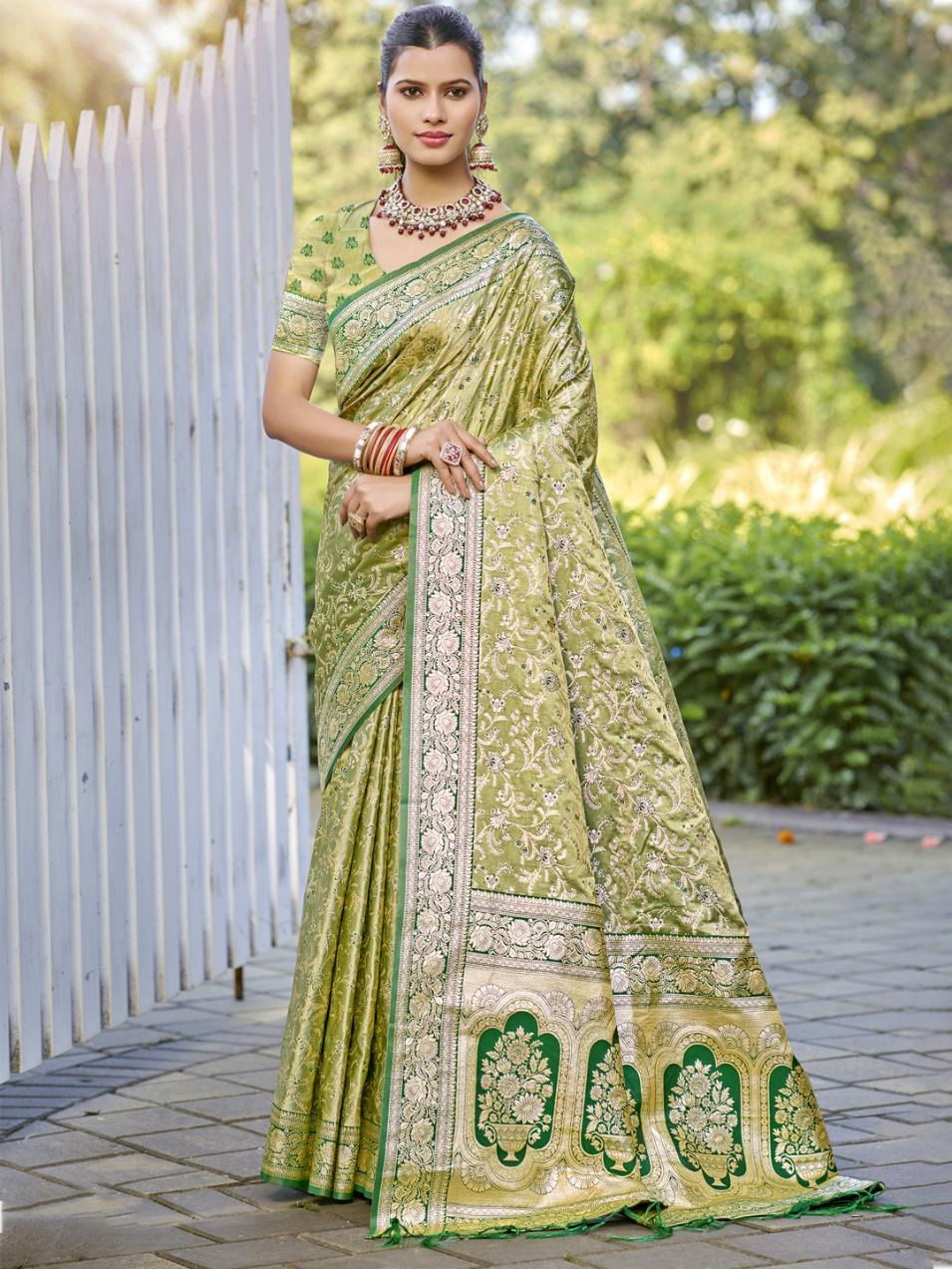 Saraswati Vol 1 By Bunawat Silk Wedding Wear Saree Orders In India